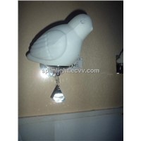 White Glass Art Wall Lamp