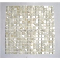 White mother of pearl seashell mosaic tiles