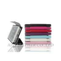 Wholesale folding stand pu leather cases for  Newest iPhone 5