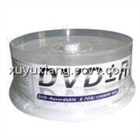 Write-once DVD-Recordable with Shiny Silver Top Surface