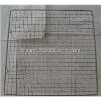 barbecue grill wire mesh 0.9mm diameter 1/2'' mesh size 500*700mm size packed in plastic bag
