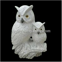 decoration owl stone statue