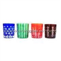engraved high quality glass tumbler