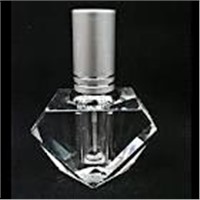 fashion crystal glass perfume bottle with cap