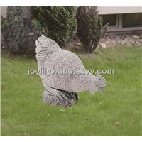 garden stone hen statue