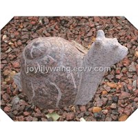 garden stone snail statue