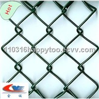 green pvc coated chain link fence competitive price
