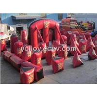 Inflatable Bunkers Field for 10 Man Paintball Game