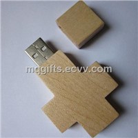 Laser Engraving Logo Wooden USB Stick 1gb to 16gb
