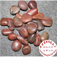 natural red pebble