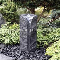 outdoor stone water fountain