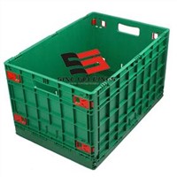 plastic foldable crate/ folding crate 500*300*150mm
