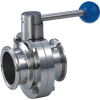 sanitary butterfly valve(connection have weld,clamp,thread,material ss304 and ss316,size 1