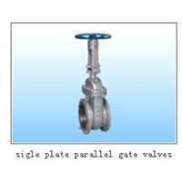 single plate parallel gate valve