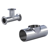 stainless steel tee(clamp,weld type,satin,mirror,hairline treatment)