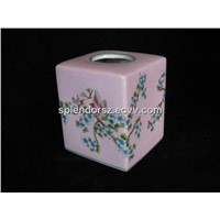 porcelain/ ceramic Tissue Box / Toilet Paper Dispenser, customized pattern