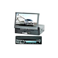7 inch One Din In-dash Motorized TFT-LCD Monitor/TV DVD player