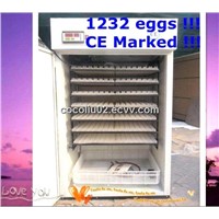 CE approved full automatic Chicken Egg Incubators 1000 eggs