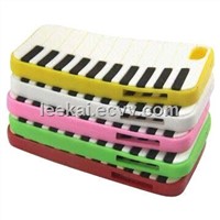Case for iPhone 5, Made of Silicone, Piano Appearance