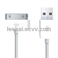 White USB Data Cable for iPhone/iPod