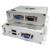 100m KVM Extender (USB+VGA Port) (LY-KVMU100AL)