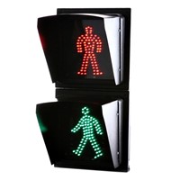 200mm LED Static Red/Green Man Pedestrian Traffic Signal Lamp