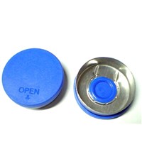 20mm blue flip Tear off Caps Seals,  for Injectables Injection packaging.