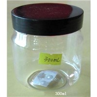 300g Lotion cream jar, PET clear transparent jar