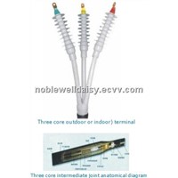 33 kv of cold-shrinkable three core cable accessories