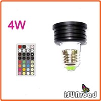 4W E27 Black Remote Control LED Light