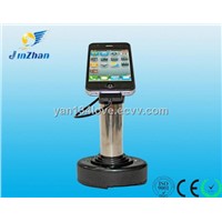 Anti-theft alarm cell phone charger display stand