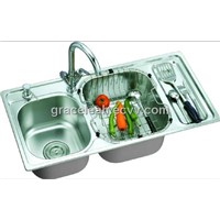 CUPC stainless steel kitchen sink LS8343