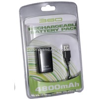 DC Battery for xbox360 with cable