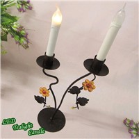 Electronic And Long-Life Time White Plain Candles