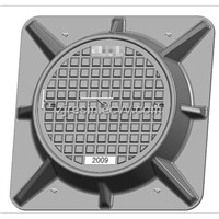 FRP/GRP Round Manhole Cover For Power Grid/Substation/SMC material