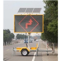 Full Matrix LED Portable Changeable Message Signs With 12V Solar Power Supply