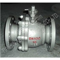 GOST PN16 Cast Steel Flanged Ball Valve