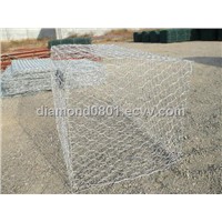 Gabions of hexagonal double twisted wire mesh