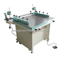 HS-6080 Manual screen printing machine with vacuum and side clamps