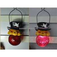 Holiday Light,Led Solar Decoration,Glass+Resin,8 Hours Lighting Time,Hallowine Design