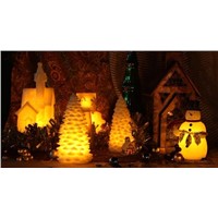 LED Wax Pine Tree Candle/ Christmas Gifts