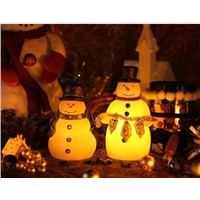 LED wax  snowmen candle/ Christmas gifts