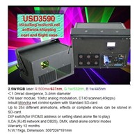 Low Power Professional 2.5w RGB Laser Unit on Sales