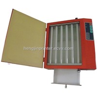 Mini portable polymer plate UV exposure unit with drawer