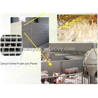 PVC Foam Hollow Panel for pig penning and livestock industry