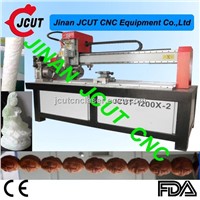 Professional Cylinder/Column CNC Router JCUT-1200X-2 (Double Heads)