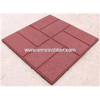Rubber Paver Tile, Rubber Muti-Brick Tile