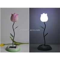 Solar Decoration Flower Light,Led Lamp,Metal+Resin,NICD Battery,Auto On/Off,Solar Panel Powered