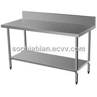 Stainless steel Modules Work Table with Splashback