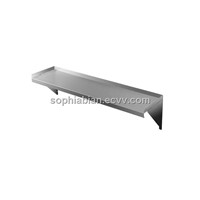 Stainless steel kitchen wall shelves